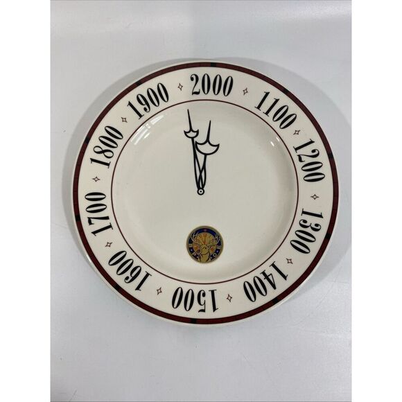Vintage Syracuse China BPOE Elk Lodge Millennium Clock 2000 Platter 12” - Picture 1 of 8